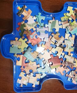 Ravensburger Sort and Go Jigsaw Puzzle Accessory - Sturdy and Easy to Use Plastic Puzzle Shaped Sorting Trays to Organize Puzzles Up to 1000 Pieces, Blue 60 71DlvOTVAYL