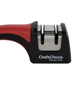 Chef'sChoice 463 Pronto Hone for 15-Degree Serrated and Straight Knives Diamond Abrasives Fast Sharpening, 2-Stage, Black 18 71DmaWD2YXL