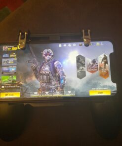 COOBILE Mobile Game Controller for PUBG Mobile Controller L1R1 Mobile Game Trigger Joystick Gamepad for iOS & Android Phone(W10 Update) W10 Update 39 71DmzchtzL