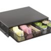 Safco Products Coffee and Sugar Organizer 3274BL Hospitality Tray, Home, Office, & Hotel, 1 Drawer, Black, 12"W x 11"D x 3 ¼"H Coffee Drawer 2 71Dn7N3FYDL