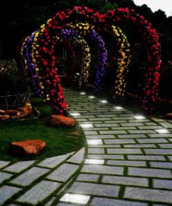 Alternative view of LED Ice Cube Lights,Solar Glass Brick Light,LED Landscape Light Buried Light Square Cube,Frosted Glass Light for Outdoor Path Road Yard Christmas 4 pcs(Cold White) Cold White