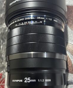 OM SYSTEM OLYMPUS M.Zuiko Digital ED 25mm F1.2 PRO For Micro Four Thirds System Camera, Ultra Bright F1.2 lens, Weather Sealed Design, MF Clutch, L-Fn Button Base 41 71DoeR0SI3L