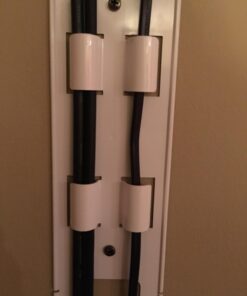 OmniMount OCM On-Wall Cable Management Covers, Paintable, Flat Design to Conceal up to 6 Cables, Set of Three, 3.25" x 18" Inches 30 71DouutXwL