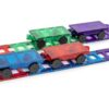 Playmags Magnetic Tiles Train Set, 20 Piece Accessory Set Includes 4 Trains, Stronger Magnets, Building Blocks Add-On, STEM Toys for Kids. 20 Piece Train Set 28 71Dp 016cL