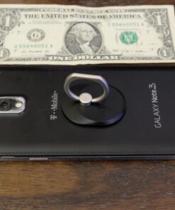 Spigen Style Ring Cell Phone Ring Phone Grip/Stand/Holder for All Phones and Tablets - Black 33 71Dp2COSUOL