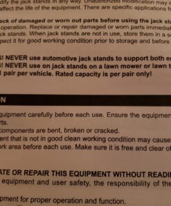 BIG RED T42202 Torin Steel Jack Stands: 2 Ton (4,000 lb) Capacity, Red, 1 Pair 30 71Dq8 yQ7oL
