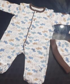 Little Me baby-boys Footie and Hat 3 Months Cute Puppies 13 71DqH1lBSYL