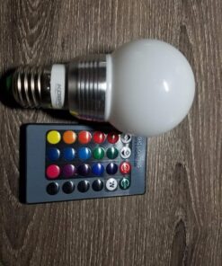 Kobra LED Color Changing Light Bulb with Remote Control - 16 Different Color Choices Smooth, Fade, Flash or Strobe Mode - Smart Remote Lightbulb - RGB & Multi Colored 2 Count (Pack of 1) 42 71DqYCoPEL