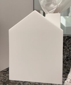 Umbra Casa Tissue Box Cover - Adorable House Shaped Square Tissue Box Holder for Bathroom, Bedroom or Office, White 47 71DrpN0cN7L