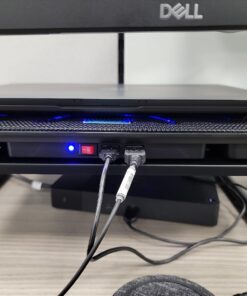 TECKNET Laptop Cooling Pad, Portable Slim Quiet USB Powered Laptop Notebook Cooler Cooling Pad Stand Chill Mat with 3 Blue LED Fans, Fits 12-17 Inches (Black) Black 36 71DtksU36HL