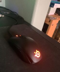 SteelSeries Rival 110 Gaming Mouse - 7,200 CPI TrueMove1 Optical Sensor - Lightweight Design - RGB Lighting Black 43 71DukUPu6IL