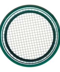Alternative view of SE 5 7/8 Inch Mini Stackable Classifier Gold Prospecting Pan - 16 Holes/Square Inch Stainless Steel Mesh Sifting Pan, Green