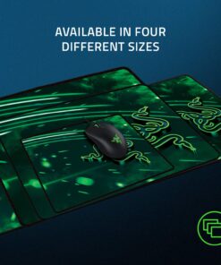 Razer Goliathus Speed (Medium) Gaming Mousepad: Smooth Gaming Mat - Anti-Slip Rubber Base - Portable Cloth Design - Anti-Fraying Stitched Frame - Cosmic Medium 12 71DvzyLG9L