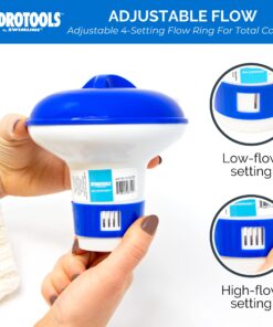 HYDROTOOLS BY SWIMLINE 8715 Mini Chemical Dispenser For Spas and Personal Pools| Compatible With Bromine & Chlorine Supports 1’’ Tablets | Adjustable Control Ring For Customizable Flow Rate Classic (Mini) 22 71DxRbYtojL 2