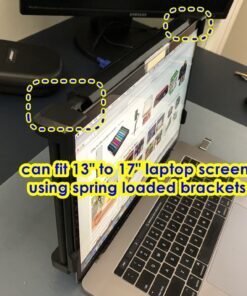 WESTHOD 12" Laptop Monitor Extender, Portable Monitor for Laptop HDMI USB C Screens Extender FHD 1080P, Plug-Play Tri-Screen for 13”-16” Laptops 75 71DxlS2y6tL