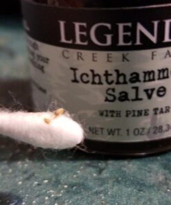 Legend's Creek Farm, Herbal Salve, 20% Ichthammol Drawing Salve, Impurities, Stings, & Splinters, Handmade in USA, 1 Oz Jar (Ichthammol Pine Tar S.) Ichthammol Pine Tar 1 Ounce (Pack of 1) 23 71DxmGuucZL