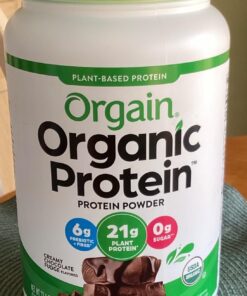 Orgain Organic Vegan Protein Powder, Creamy Chocolate Fudge - 21g Plant Based Protein, Gluten Free, Dairy Free, Lactose Free, Soy Free, No Sugar Added, Kosher, For Smoothies & Shakes - 2.03lb 20 Servings (Pack of 1) 42 71DxptSwzpL 2