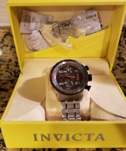 Invicta Men's Aviator Analog Display Japanese Quartz Silver Watch, Gold, Black (Model: 12704, 28898, 28899) 49 71Dy0sXUShL