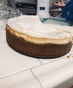 HIWARE 9 Inch Non-stick Cheesecake Pan Springform Pan with Removable Bottom/Leakproof Cake Pan with 50 Pcs Parchment Paper - Black 9-Inch 32 71DzSFGEymL