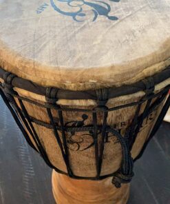 Classic Heartwood Djembe Drum - 9"x 18", Hand-carved, Solid-wood, Goat-skin, from Ghana 33 71DzfcV3BML