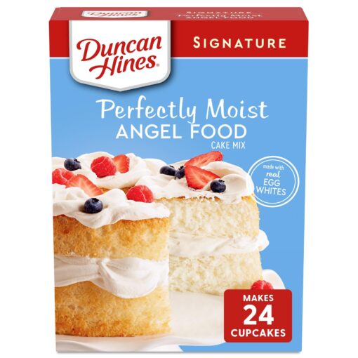 Duncan Hines Signature Perfectly Moist Angel Food Cake Mix, 16 oz Angel-Food 1 Pound (Pack of 1)