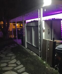 InnoGear Solar Gutter Lights, 24 LEDs Solar Motion Sensor Lights IP65 Waterproof Solar Outdoor Lights Solar Wall Lights Security Lighting for Yard Porch Patio, Pack of 4 35 71E vlk5ZmL