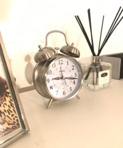 Sharp SPC800 Quartz Analog Twin Bell Alarm Clock (Silver) 32 71E0Erk2xAL