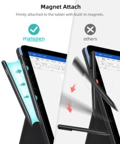 Metapen Stylus Pen M1 for Microsoft Surface (75-Day Battery Life,Smooth Writing),Work for Surface Pro X/9/8/7/6/5/4/3,Surface Go 3/Book 3/Laptop 4/Studio 2,ASUS VivoBook Flip 14 for Students&Doers Classic Black 27 71E0H Y369L