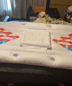 Jasonwell Beer Pong Pool Float - Inflatable Pool Beer Pong Table Party Pool Games Accessories for Adults 6 Feet Inflatable Pool Lounge Raft Toys with Cooler and 8 Pong Balls 30 71E0VgMithL