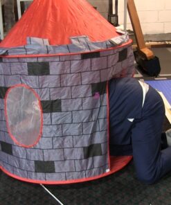 Kiddey Knight's Castle Kids Play Tent -Indoor & Outdoor Children's Playhouse - Durable & Portable with Free Carrying Bag – “Bonus” Shield and Sword Set - Makes for Boys & Girls Knights Tent 40 71E0WpzLTUL 4