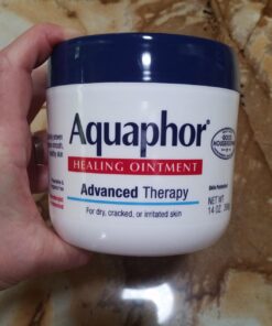 Aquaphor Healing Ointment, Advanced Therapy Skin Protectant, Dry Skin Body Moisturizer, Multi-Purpose Healing Ointment, For Dry, Cracked Skin & Minor Cuts & Burns, 14 Oz Jar Unscented 49 71E0dNjLaL 1