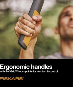 Fiskars 32" PowerGear2 Steel Blade Garden Bypass Lopper and Tree Trimmer - Sharp Precision-Ground Steel Blade Tree Cutter Blade for Branches up to 2" Diameter 32 in 28 71E1Su RwqL