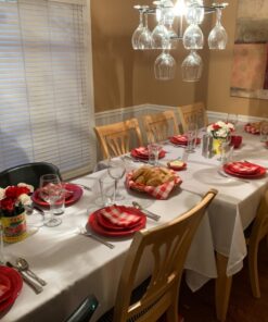 Gee Di Moda Rectangle Tablecloth - 60 x 102 Inch White Table Cloth for 6 Foot Rectangle Table - Heavy Duty Washable Fabric - for 6 Ft Buffet Table, Holiday Party, Dinner, Wedding & Baby Shower 60 x 102 inch Rectangle 32 71E1Z1V1nML