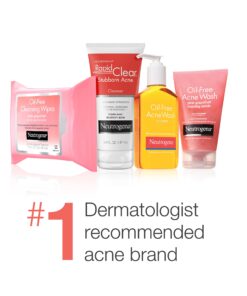 Neutrogena Oil-Free Acne Face Scrub, 2% Salicylic Acid Acne Treatment Medicine, Daily Face Wash to help Prevent Breakouts, Oil Free Exfoliating Facial Cleanser for Acne-Prone Skin, 4.2 fl. oz Unscented 4.2 Fl Oz (Pack of 1) 25 71E24uAWYgL