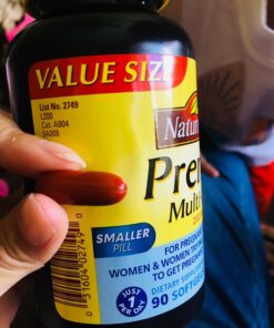 Nature Made Prenatal with Folic Acid + DHA, Prenatal Vitamin and Mineral Supplement for Daily Nutritional Support, 90 Softgels, 90 Day Supply 90 Count (Pack of 1) 41 71E2Q9gQwlL