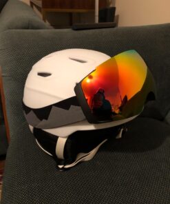 OutdoorMaster Ski Goggles PRO - Frameless, Interchangeable Lens 100% UV400 Protection Snow Goggles for Men & Women A0-blackframe Revosilverlens Vlt10% 37 71E3ljmtrL