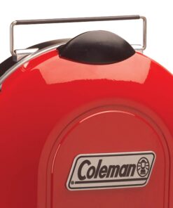 Coleman Fold N Go Propane Grill, Portable & Lightweight Grill with Push-Button Starter, Adjustable Burner, Built-In Handle, & 6,000 BTUs of Power for Camping, Tailgating, Grilling Red 32 71E40wCmedL