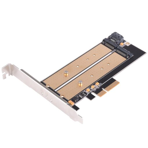 SilverStone Technology M.2 PCIE Adapter for SATA or PCIE NVMe SSD with Advanced Thermal Solution (ECM22)