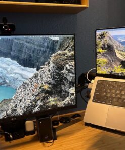 USB C Docking Station Dual Monitor for MacBook Pro/Air, 13-in-2 Triple Display Laptop USB-C Hub, Type C Dock with 2 4K HDMI, VGA, PD3.0, 7 USB, RJ45, 3.5mm Audio 55 71E53TvKCaL