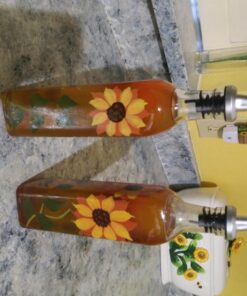 Grant Howard Glass Sunflower Oil & Vinegar Bottle 16 oz. 22 71E5DND9 mL