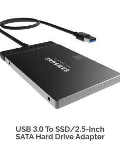 SABRENT USB 3.0 to SSD / 2.5 Inch SATA I/II/III Hard Drive Adapter (EC-SSHD) 2.5" SSD/SATA Adapter 22 71E5a413MKL