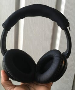 Synsen Replacement Ear Pads Cushion Compatible for Bose QuietComfort QC2,QuietComfort 15 QC15,QuietComfort QC25,QuietComfort 35 QC35,Bose AE2,AE2i,AE2w,SoundTrue, SoundLink (Around-Ear) Headphones BLACK 61 71E5kfzpASL