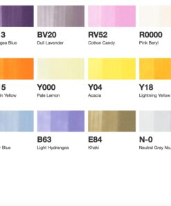 Copic Markers SB24 24-Piece Sketch Set, Basic 14 71E610UIggS