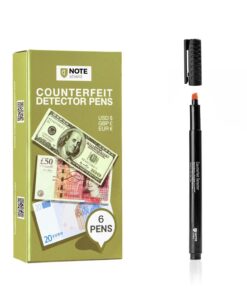 NoteShield 6 Pack Counterfeit Detector Pen Counterfeit Pens Bill Pens Money Marker Detect Fake Marker, Check Bills False Currency Counterfit Marker Pen 21 71E6eJpPLL