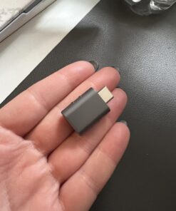 Syntech USB C to USB Adapter Pack of 2,USB C to USB3.0 Female Adapter Compatible with iPhone 15 MacBook Pro Air, other Type C or Thunderbolt Devices Space Grey 28 71E6jBSNQXL