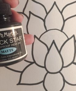 Dr. Ph. Martin's Star India Ink Bottle, 1.0 oz, Matte Black 37 71E6jP1ig4L