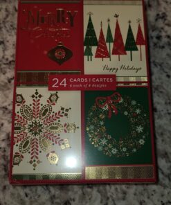 Hallmark Image Arts Boxed Christmas Cards Assortment, Elegant Icons (4 Designs, 24 Cards with Envelopes) Elegant Icons Holiday Assortment 38 71E6uPsDinL