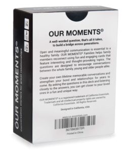 Alternative view of OUR MOMENTS Families: 100 Conversation Starter Cards for Families and Kids - Relationship Building - Car Travel, Road Trip & Card Game for Healthy Loving Family - Questions for Family Activities