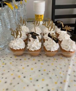 24pcs 2020 Congrats Grad Cake Topper Class of 2020 Graduate Party Decorations Supplies - High Graduation, College Graduate Cake Topper - Graduation Photo Props 20 71E7t1y3NL