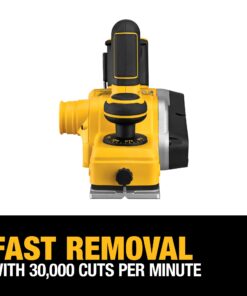 DEWALT 20V MAX Planer, 30,000 Cuts Per Minute, 2 mm Cut Depth, Brushless Motor, Bare Tool Only (DCP580B) Planer Only 28 71E8SoQZFNL